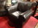 4 PC LEATHER SOFA, 2 CHAIRS & OTTOMAN, DARK BROWN - 6