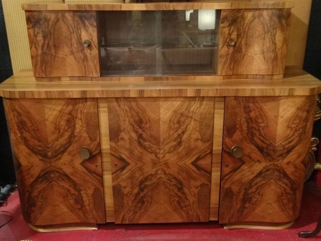 MID CENTURY MODERN SIDEBOARD BUFFET, SERPENTINE FRONT (1 of 10)