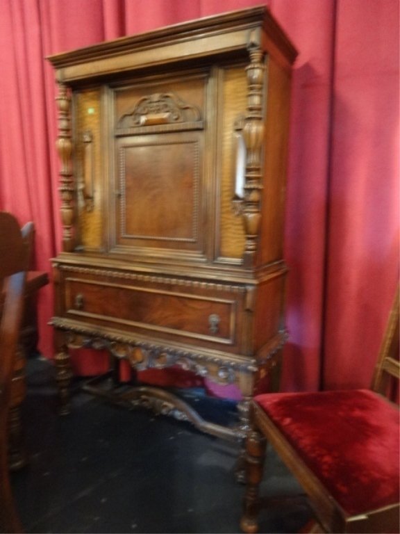 VINTAGE JACOBEAN STYLE CABINET, CIRCA 1920's, SINGLE (1 of 6)
