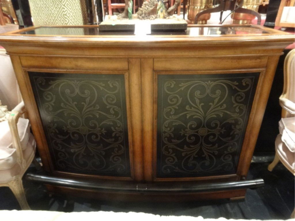 WOOD AND METAL BAR, PAINTED FOLIATE METAL PANELS, AND (1 of 5)