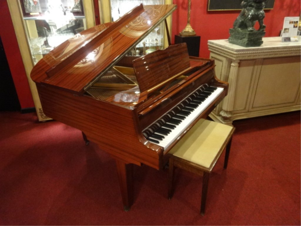 ZIMMERMAN MAHOGANY BABY GRAND PIANO, 5' 1", GLOSS (1 of 10)