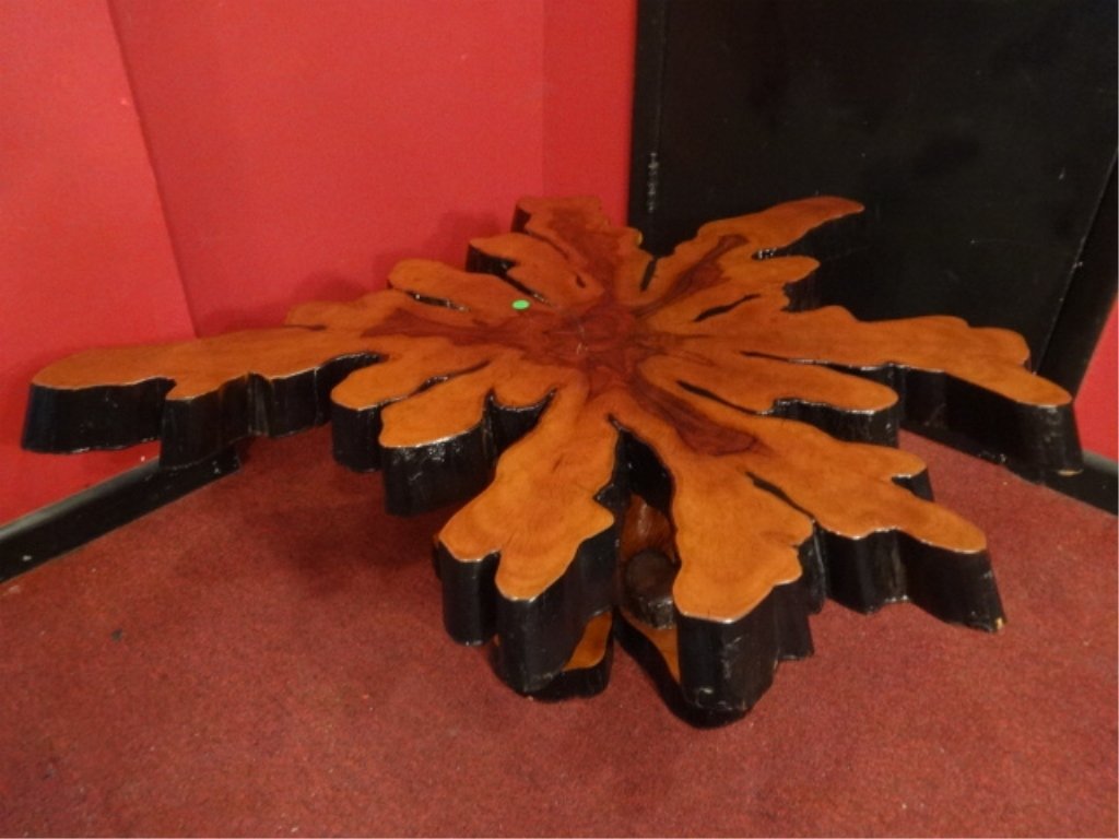 NATURAL ROOT CYPRESS TABLE, EXCELLENT GENTLY USED (1 of 7)