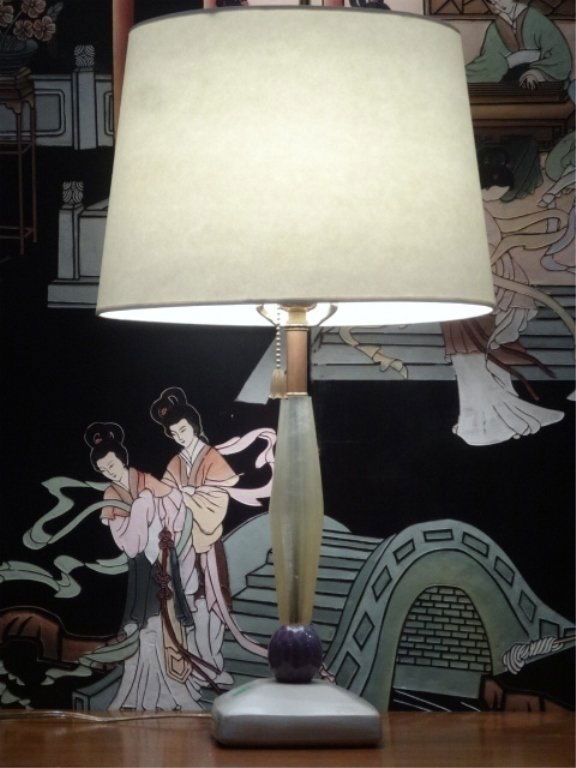 MID CENTURY MODERN TABLE LAMP, APPROX 20"H, SKU344.13 (1 of 4)