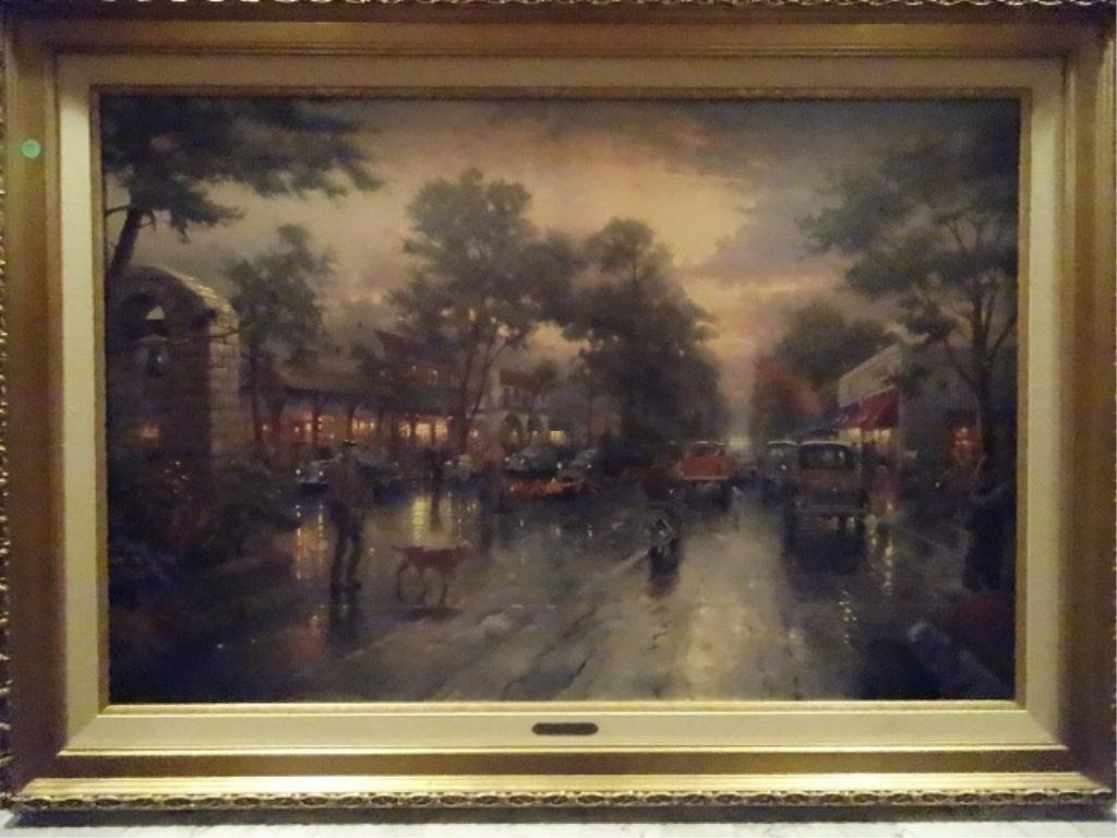 HUGE THOMAS KINKADE LIMITED EDITION GICLEE ON CANVAS, (1 of 10)