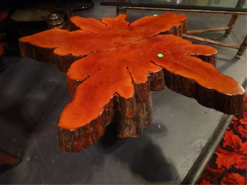 NATURAL VINTAGE CYPRESS ROOT TABLE, EXCELLENT GENTLY (1 of 5)