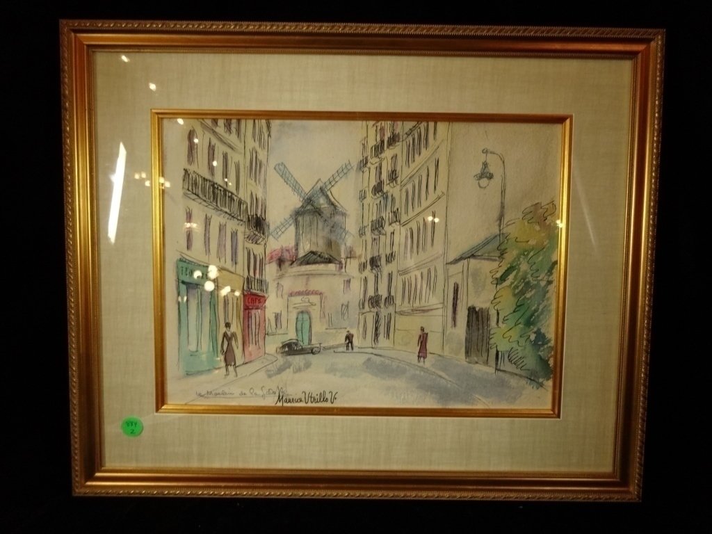 MAURICE UTRILLO (FRENCH, 1883-1955), WATERCOLOR & INK (1 of 10)