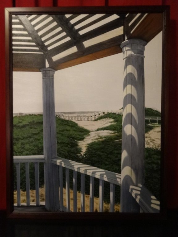 LARGE R. A. MOATS OIL ON CANVAS PAINTING, CAROLINA (1 of 7)