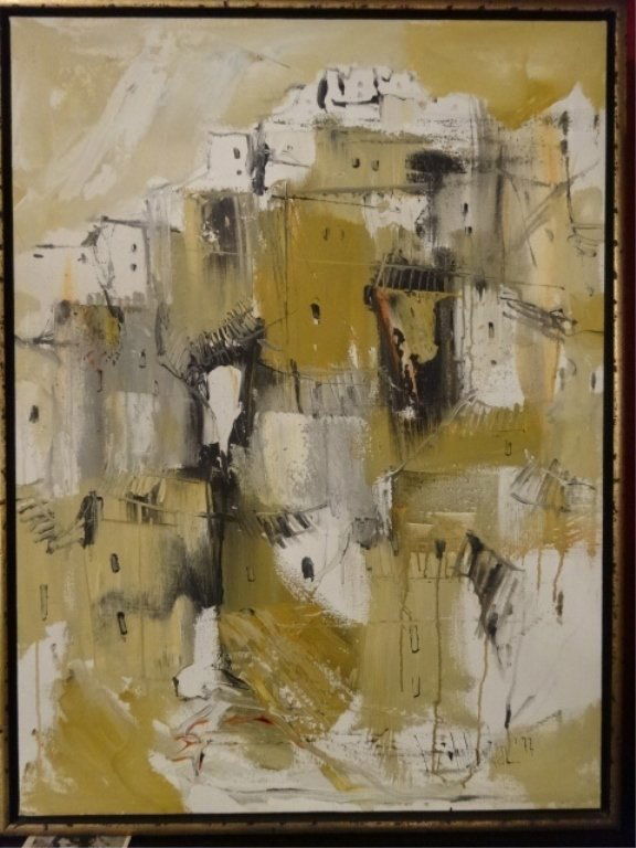 GINO HOLLANDER ACRYLIC AND INK ON CANVAS, UNTITLED (1 of 9)