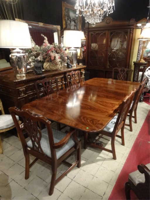Ej Victor Mahogany Dining Table With 6 Chairs 2