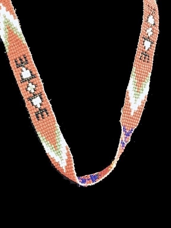 INDIAN BEAD NECKLACE/CHOKER, APPROX 13.5"L, SKU9289: INDIAN BEAD NECKLACE/CHOKER, APPROX 13.5"L, SKU9289