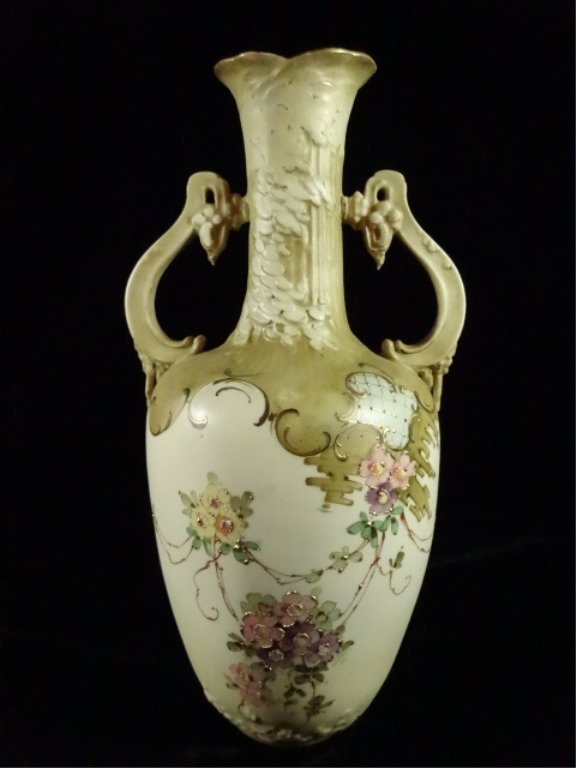 ANTIQUE TURN-TEPLITZ BOHEMIA PORCELAIN VASE, DUAL (1 of 10)