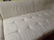 3 PC MODERN WHITE LEATHER SECTIONAL SOFA, TUFTED SEAT, - 6