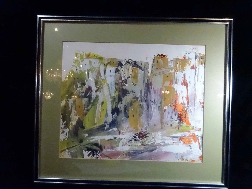 GINO HOLLANDER ACRYLIC AND MIXED MEDIA PAINTING, FRAMED (1 of 8)