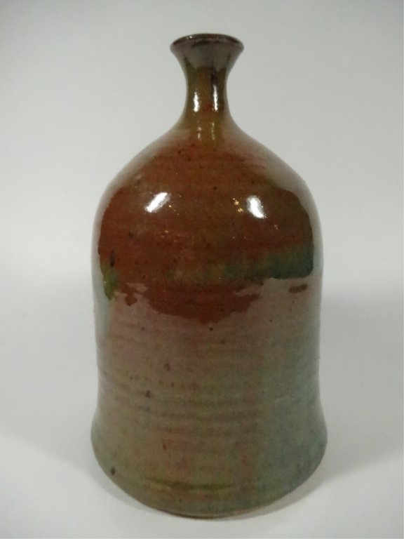 ART POTTERY BUD VASE, SIGNED, APPROX 6.25"H (1 of 4)