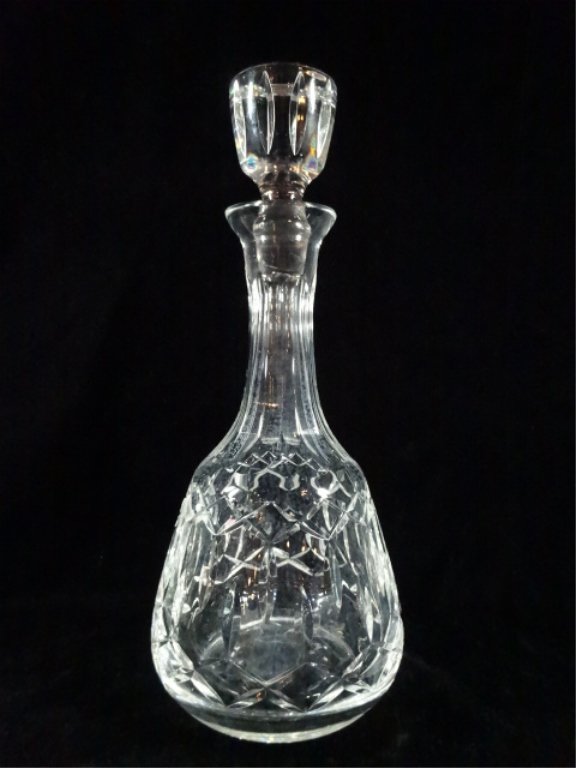 CRYSTAL DECANTER, APPROX 11.5"H (1 of 3)