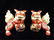 PAIR CHINESE CERAMIC FOO DOGS, APPROX 7"H