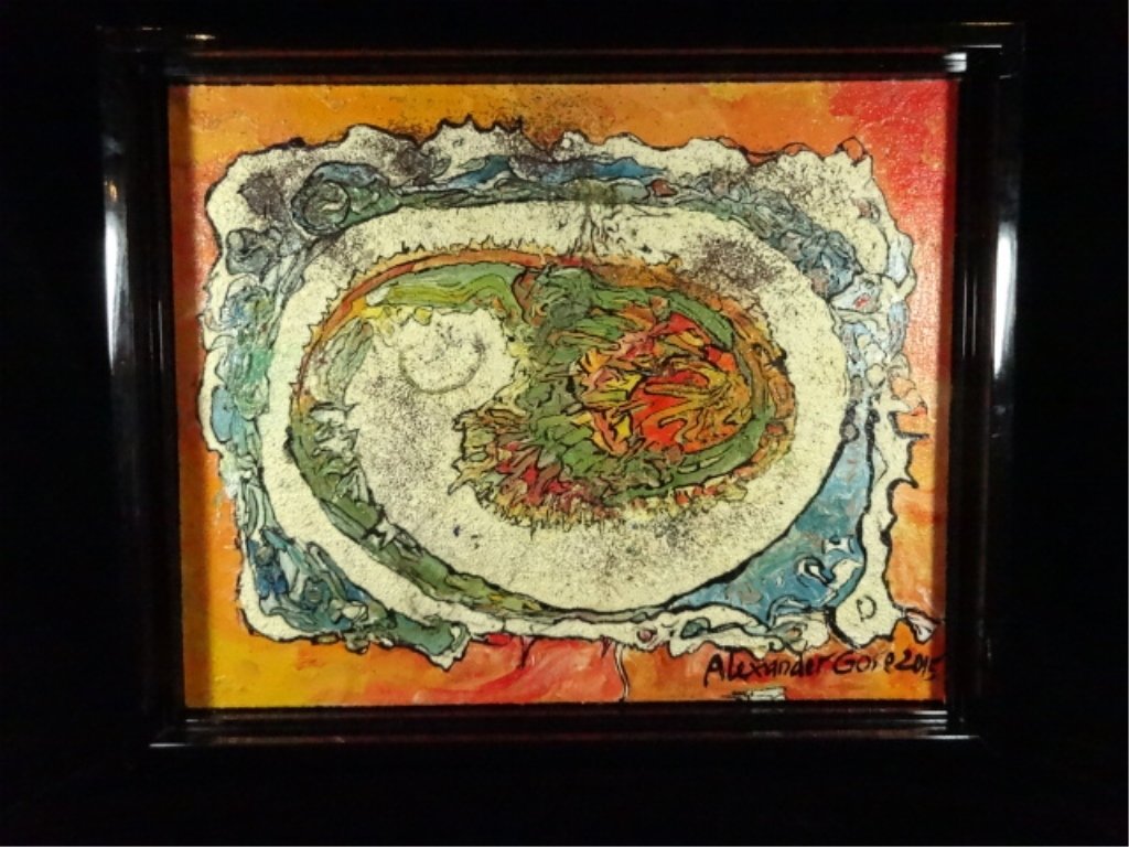 ALEXANDER GORE OIL PAINTING LINEN, "LOOSE AS A GOOSE", (1 of 9)