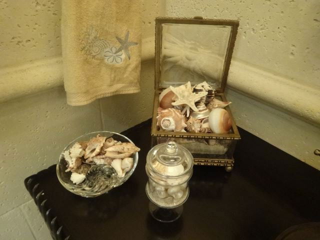 3 PC SEASHELL TABLE DECOR, INCLUDES BOX, BOWL, AND JAR (1 of 3)