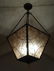 PAIR OF ORNATE BRONZE FINISH CEILING LIGHTS, #10 OF 10 - 10