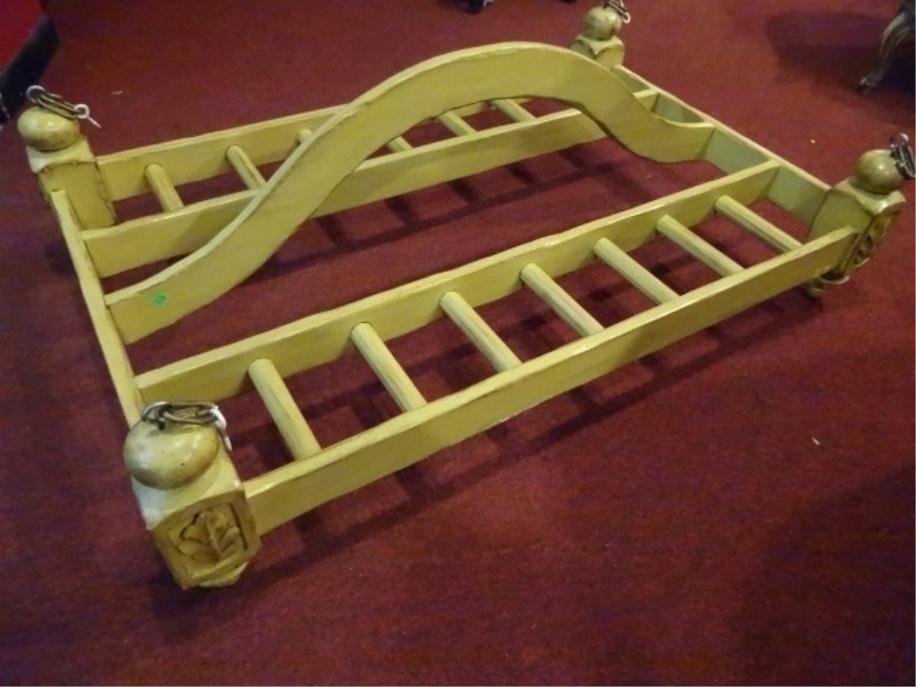 CARVED WOOD HANGING KITCHEN RACK / POT RACK, APPROX (1 of 4)