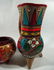 2 PC MEXICAN POTTERY, TALLEST APPROX 9"H - 3