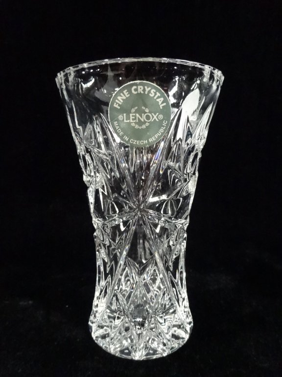 LENOX CRYSTAL BUD VASE, MADE IN CZECH REPUBLIC, APPROX (1 of 4)