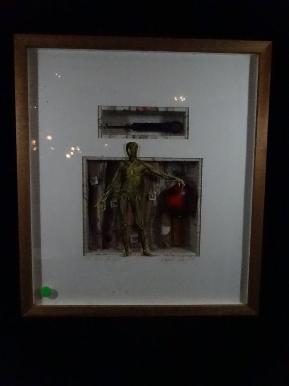 TRACY W. HAMBLEY SHADOWBOX ASSEMBLAGE, "THE BODY (1 of 9)