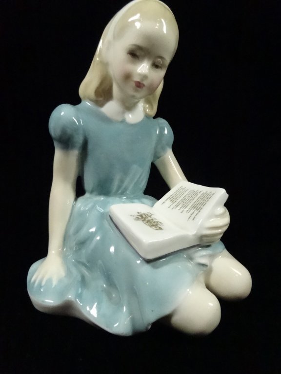 ROYAL DOULTON PORCELAIN FIGURINE, ALICE, H.N. 2158,: ROYAL DOULTON PORCELAIN FIGURINE, ALICE, H.N. 2158, APPROX 5"H