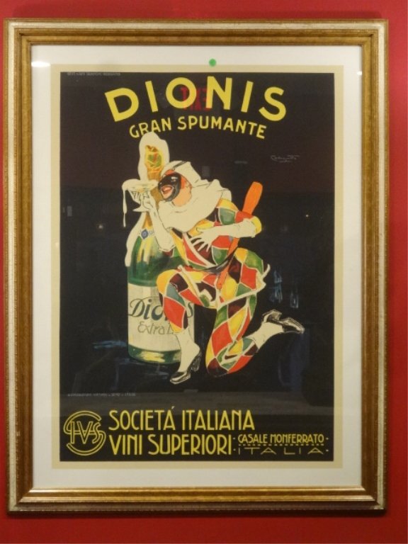 CODOGNATO PLINIO, DIONIS GRAN SPUMANTE LITHOGRAPH, (1 of 9)