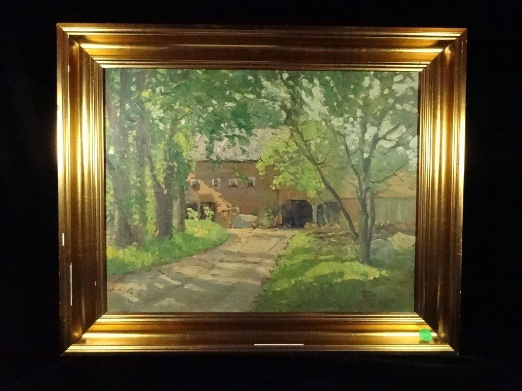 FRANK EDWARD LLOYD OIL ON BOARD PAINTING, LANDSCAPE (1 of 4)