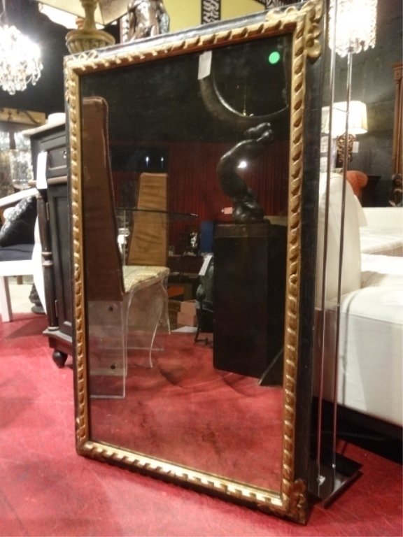 LARGE VINTAGE GILTWOOD MIRROR, APPROX 3' X 2' SKU456.02 (1 of 3)