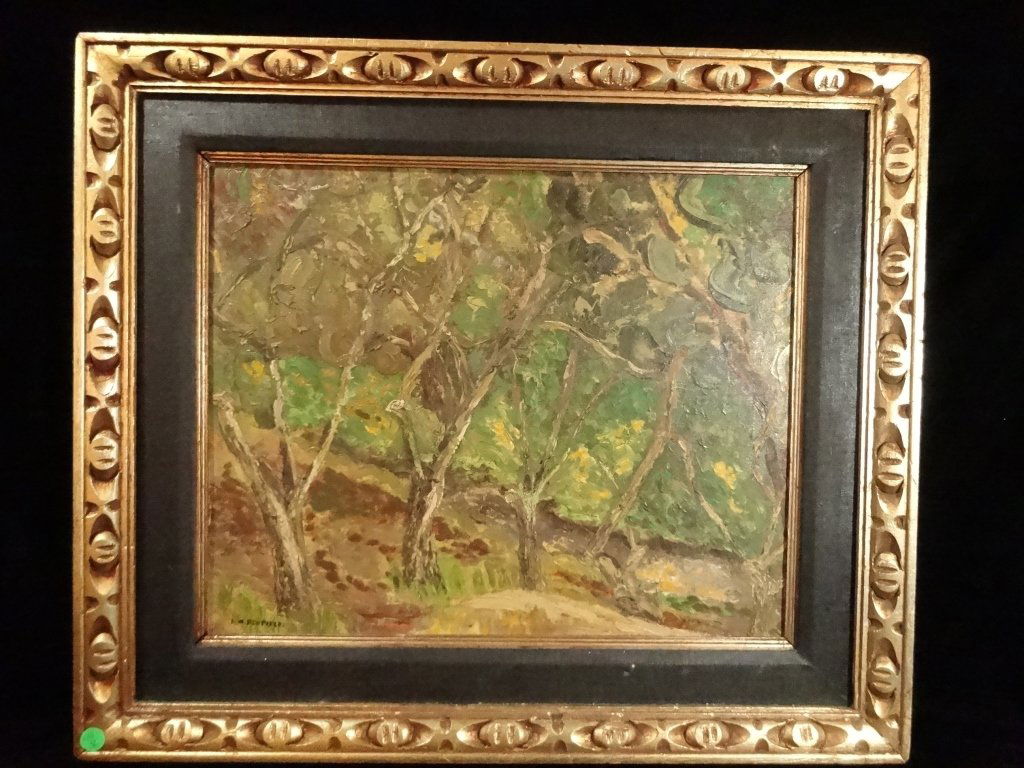 E.W. REDFIELD OIL ON BOARD PAINTING, LANDSCAPE, FRAMED (1 of 7)
