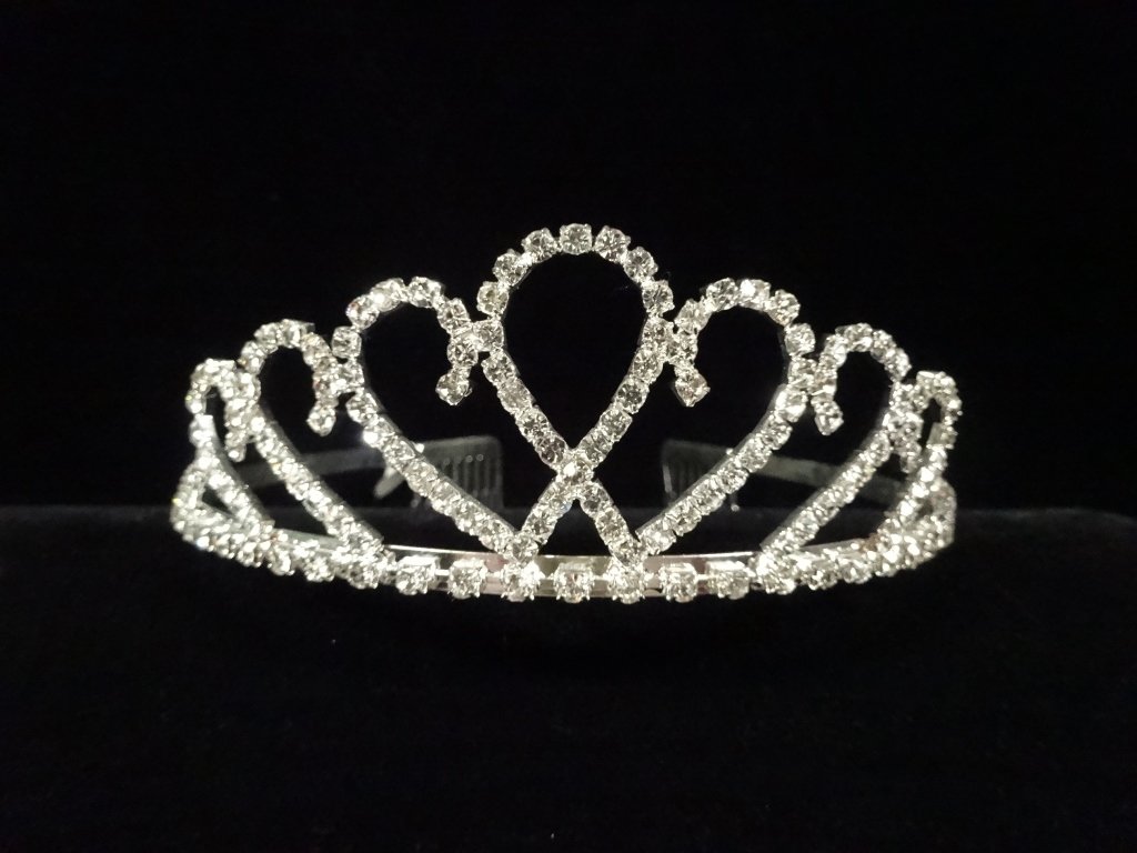 RHINESTONE TIARA, ENTWINED HEART DESIGN (1 of 4)