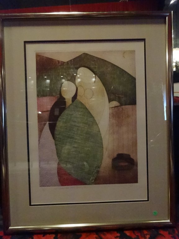 ENG TAY (B. 1947) MOON BALLAD COLOR ETCHING, LIMITED (1 of 7)