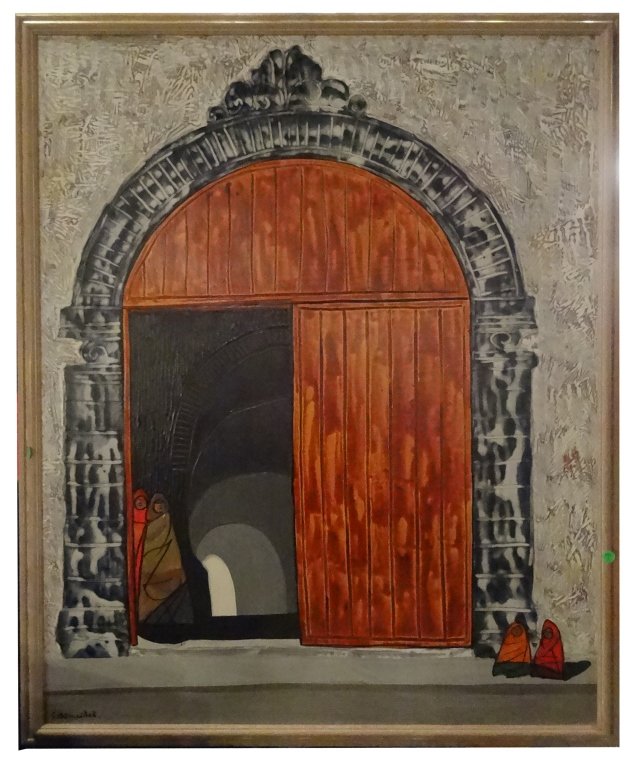 GILBERTO ALMEIDA (ECUADOR 1928-2015) OIL ON CANVAS, (1 of 8)