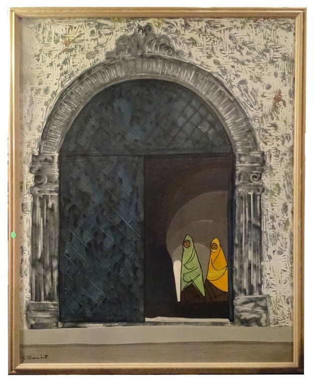 GILBERTO ALMEIDA (ECUADOR 1928-2015) OIL ON CANVAS, (1 of 7)