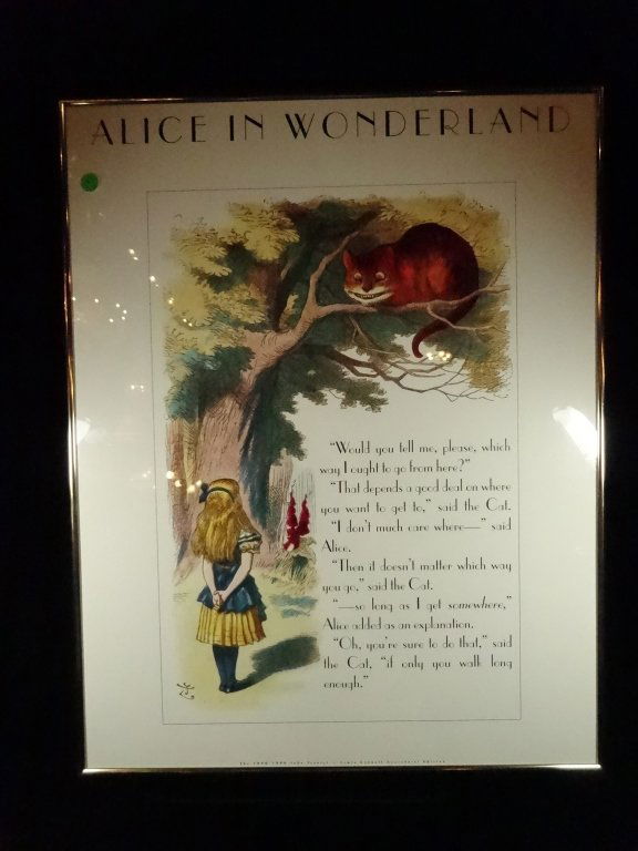 ALICE IN WONDERLAND LITHOGRAPH, FROM THE 1890-1990 JOHN (1 of 8)