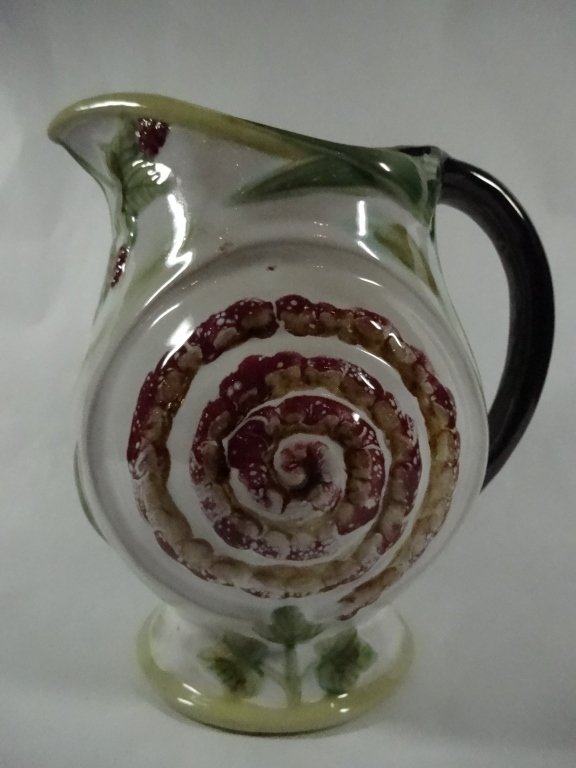 CERAMIC PITCHER, SWIRL DESIGN, MADE IN CHINA, APPROX (1 of 5)