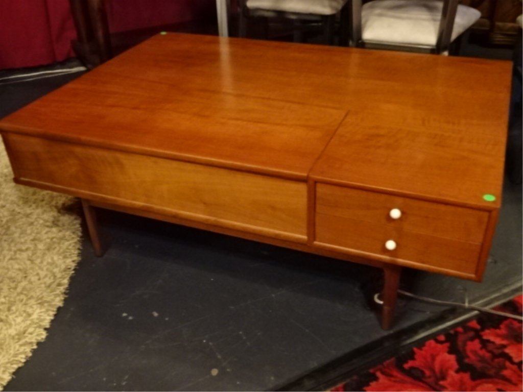DREXEL DECLARATION WALNUT COFFEE TABLE, 1950's/60's MID (1 of 7)