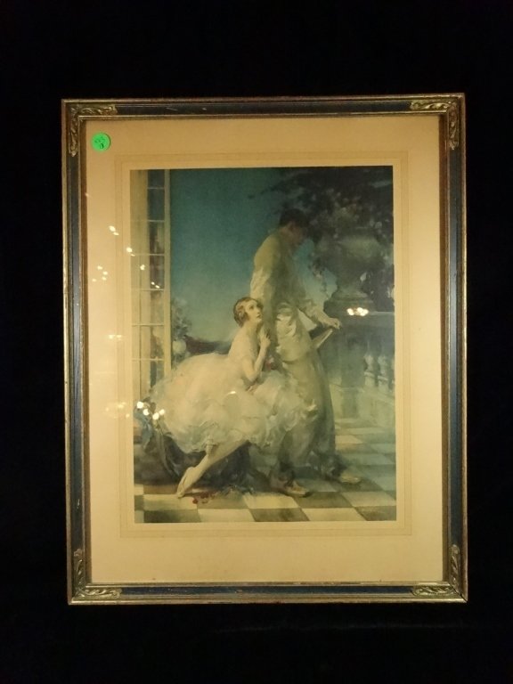 W.E. WEBSTER PRINT, FROM THE BALLERINA SERIES, FRAMED (1 of 7)