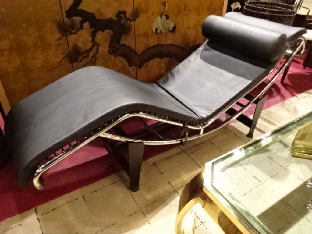 LE CORBUSIER STYLE CHAISE, MID CENTURY MODERN (1 of 7)