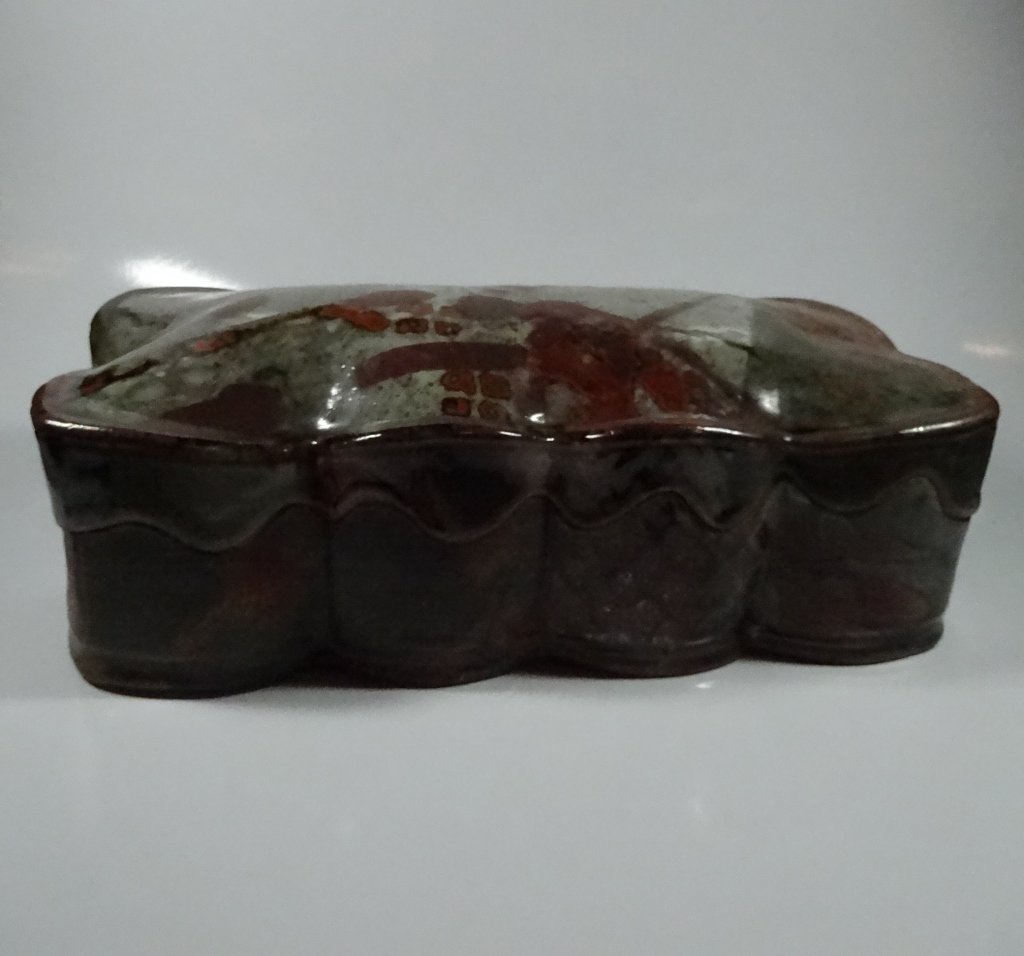 JOHN GLICK ART POTTERY BOX WITH LID, PLUM TREE POTTERY, (1 of 7)
