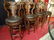 5 PC NEOCLASSICAL PULASKI BAR, 4 SWIVEL BARSTOOLS, - 10