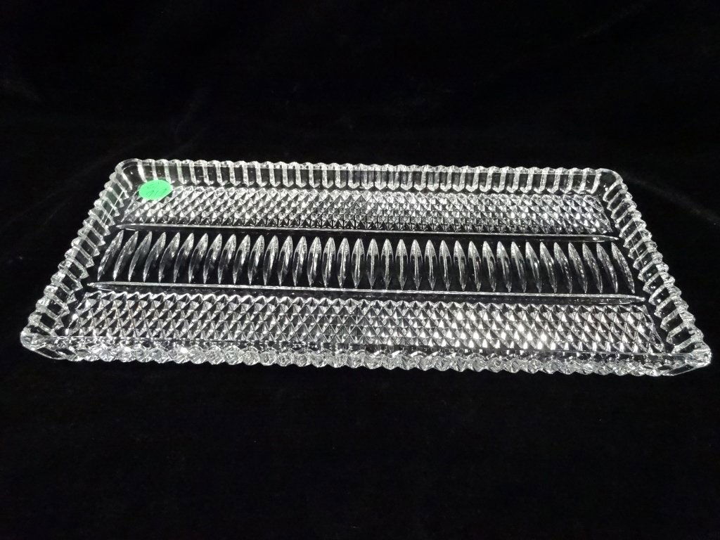 CRYSTAL TRAY, APPROX 12 3/8" X 5 3/4", SKU616.12 (1 of 4)