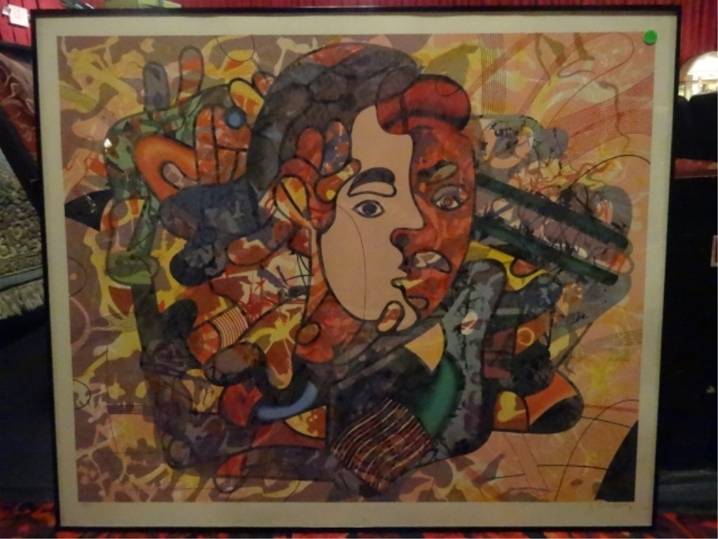 YANKEL GINZBURG SELF PORTRAIT SERIGRAPH, LIMITED (1 of 6)