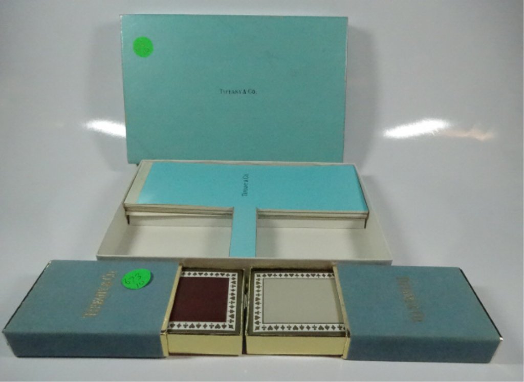 TIFFANY & CO. BRIDGE CARD SET, IN ORIGINAL BOX, (1 of 6)