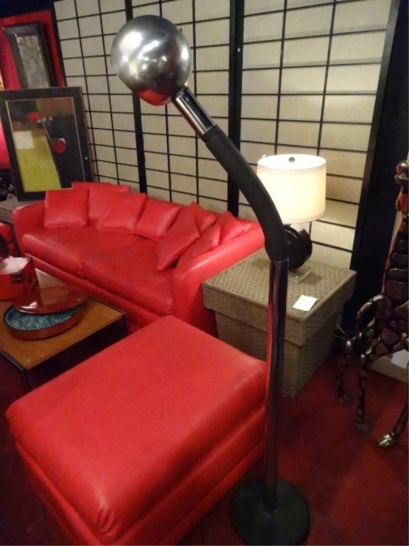 1970's CHROME AND METAL FLOOR LAMP, GOOD VINTAGE (1 of 5)