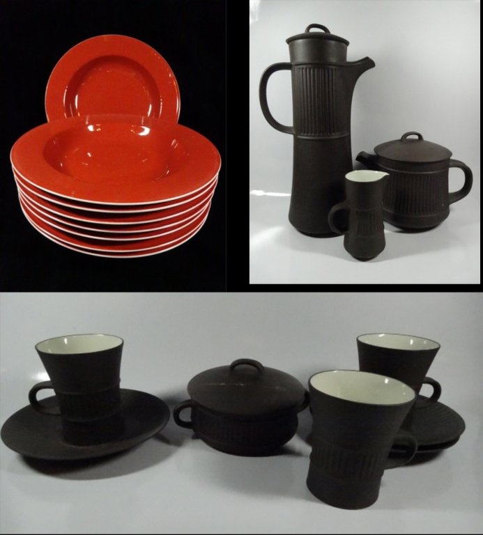 18 PC DANSK SERVEWARE, INCLUDES 8 PC DANSK PORCELAIN (1 of 10)