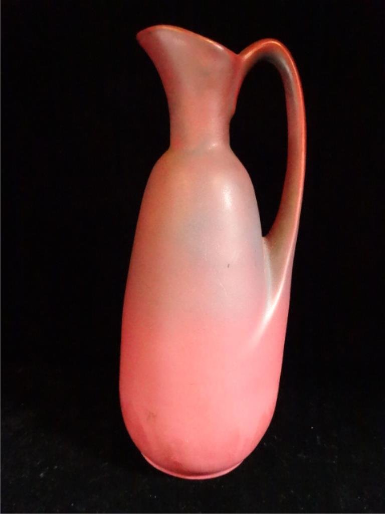VAN BRIGGLE ART POTTERY PITCHER, INSCRIBED VAN BRIGGLE (1 of 7)