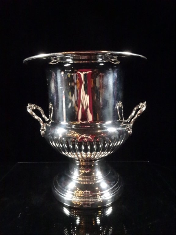 CHRISTOFLE FRANCE SILVERPLATE CHAMPAGNE BUCKET, BY (1 of 6)